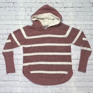 The Slope Brooklyn NY Striped Hooded Knit Sweater - size L